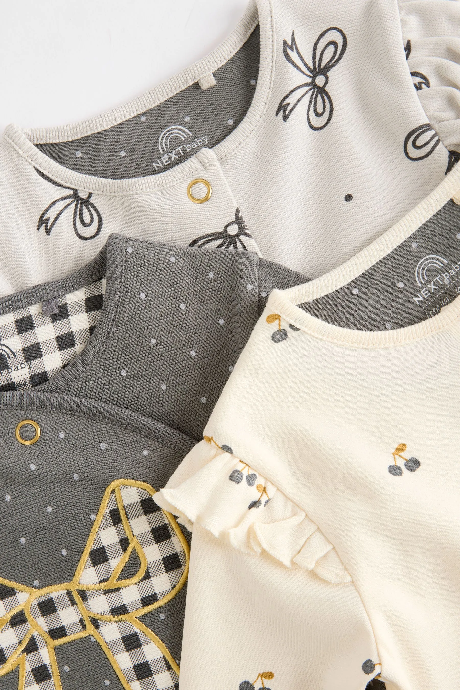 100% Cotone Tutine Bambino 3 Confezione (0-2anni)    