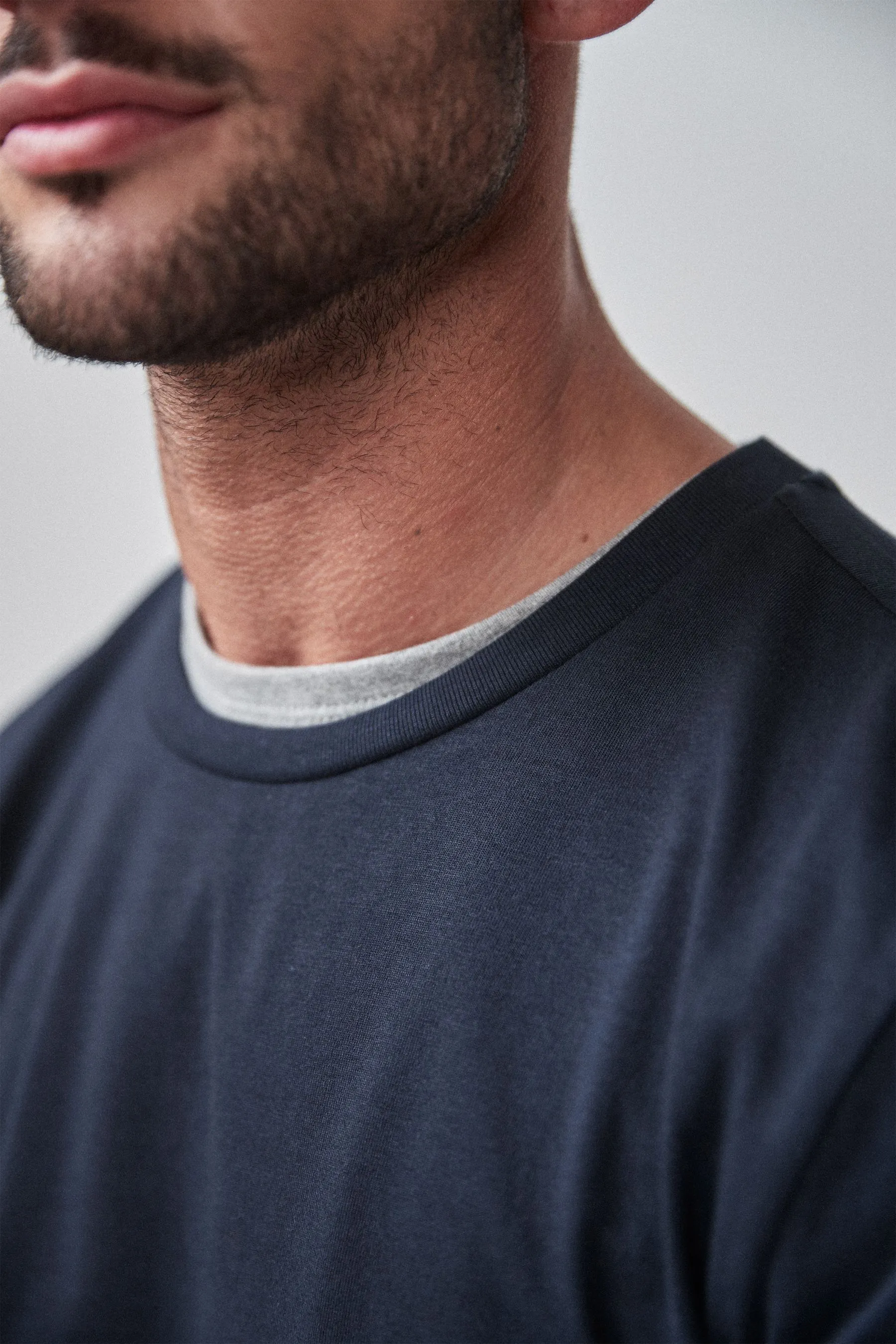 100% Cotton Long Sleeve Crew Neck T-Shirt    