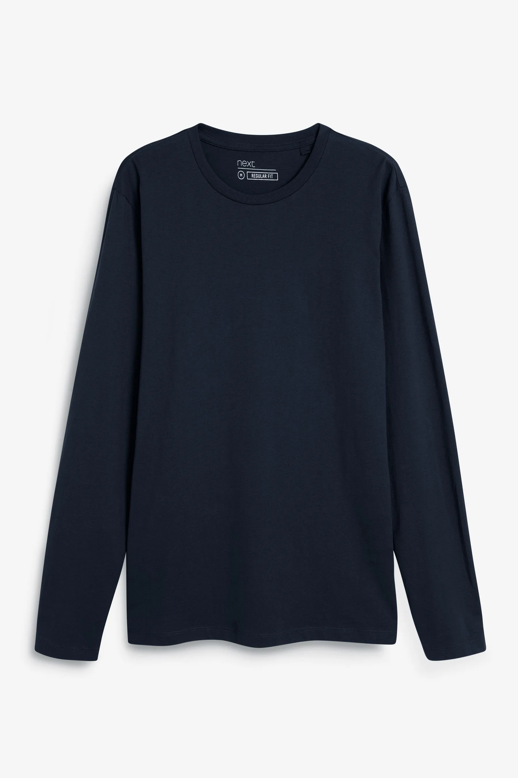 100% Cotton Long Sleeve Crew Neck T-Shirt    