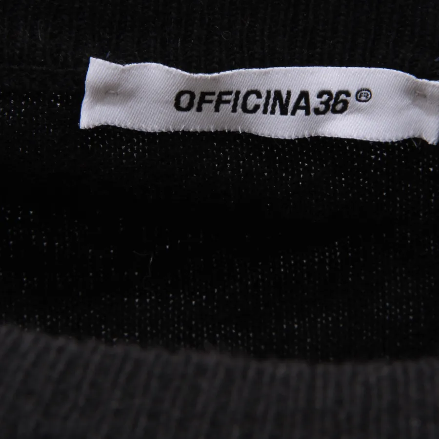 5046AF maglione uomo OFFICINA36 black mix wool sweater man