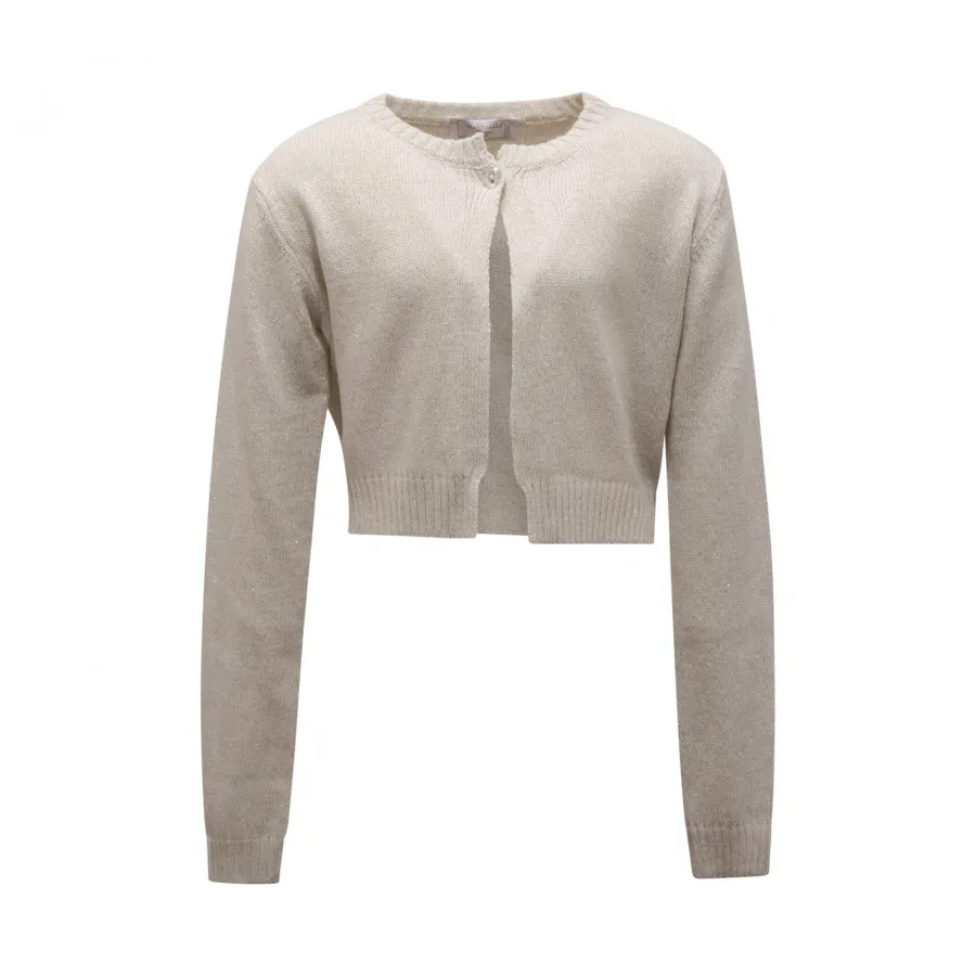 5486AP cardigan bimba MONNALISA girl kid sweater LUREX