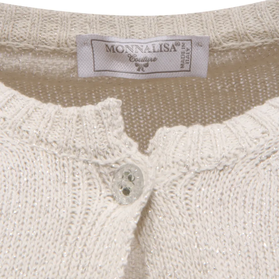 5486AP cardigan bimba MONNALISA girl kid sweater LUREX