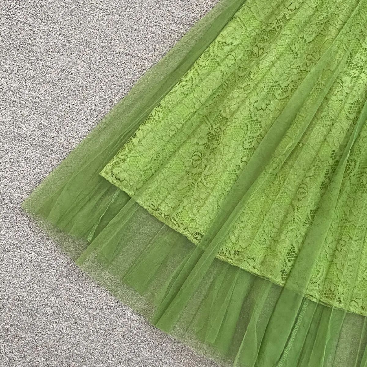 Abito da sera lungo da festa estivo per le donne Tulle cuciture a due strati con gancio fiore abiti da donna abiti da ballo di l