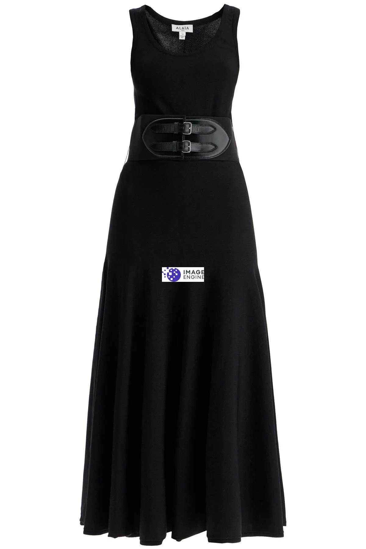 Abito midi in maglia di viscosa