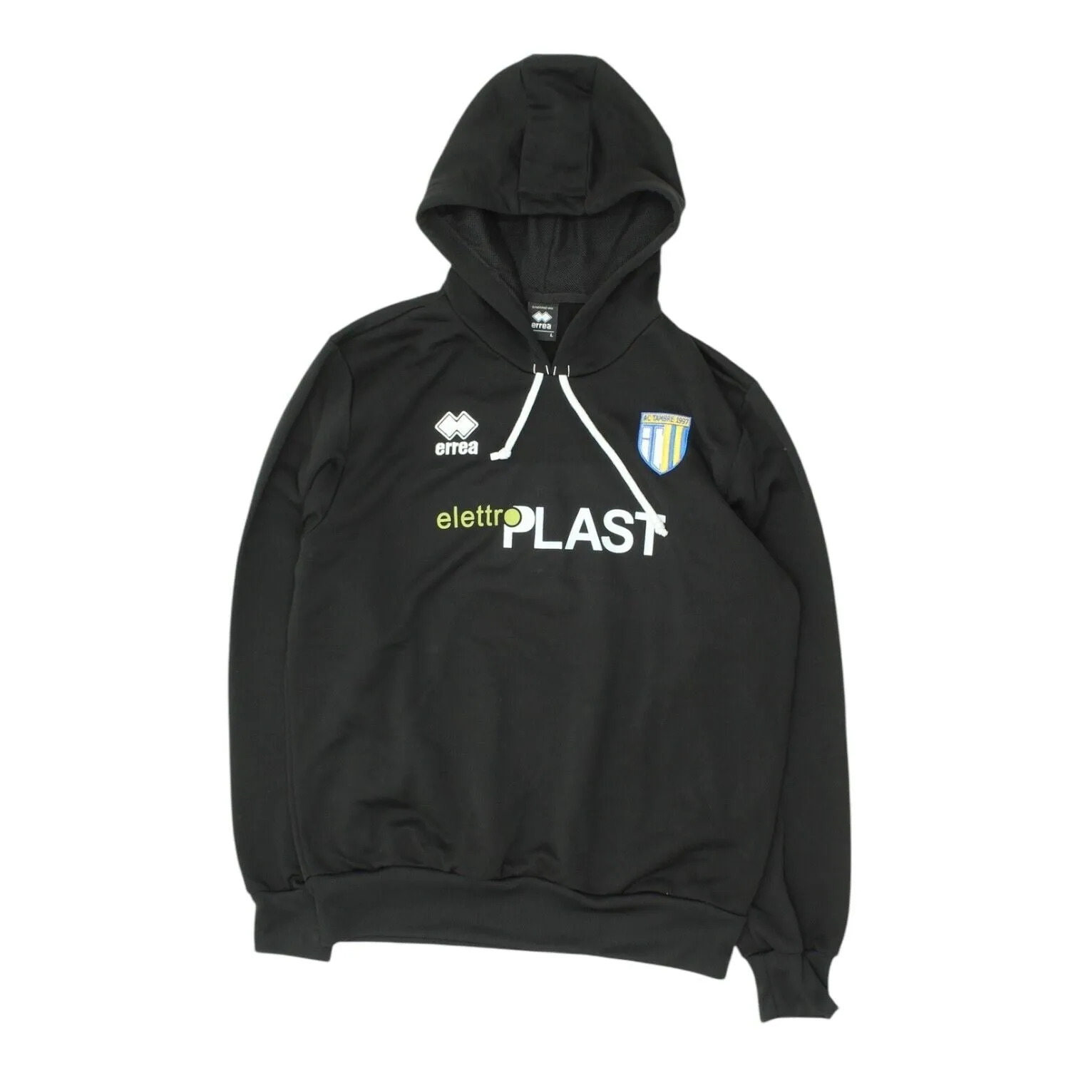 AC Tambre Mens Black Errea Pullover Hoodie | Football Sportswear Sports Hoody