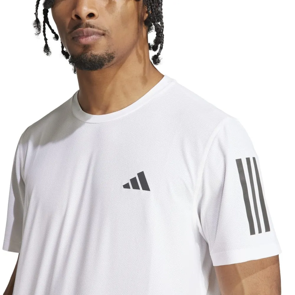 ADIDAS T-Shirt Running Otr Bianco Nero Uomo