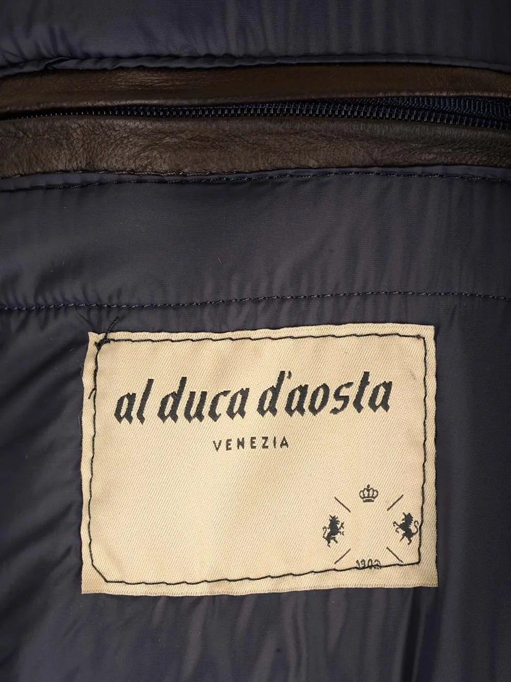   Al Duca D'aosta 1902  Biker ebano in pelle  