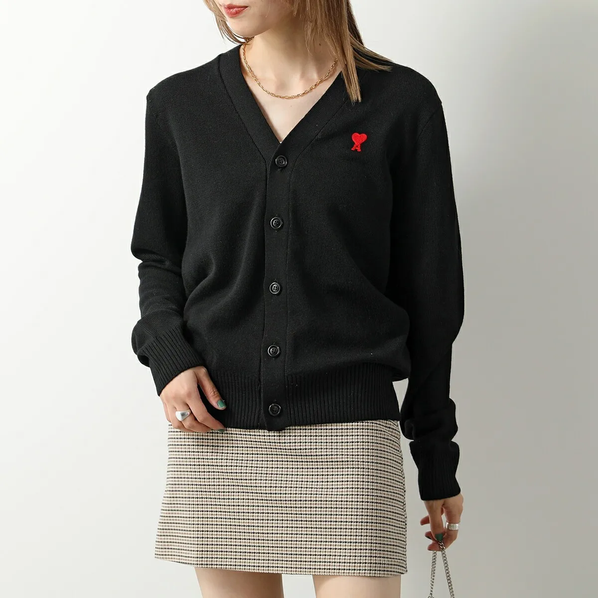 AMI PARIS CARDIGAN AMI DE COEUR
