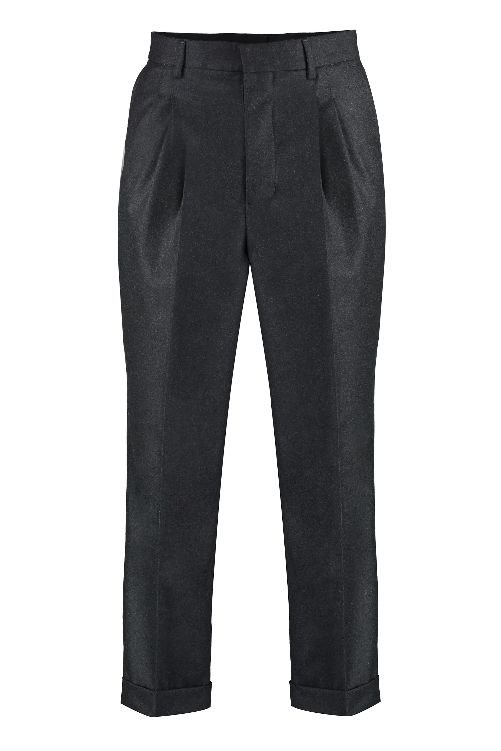 AMI PARIS Pantaloni cropped in lana