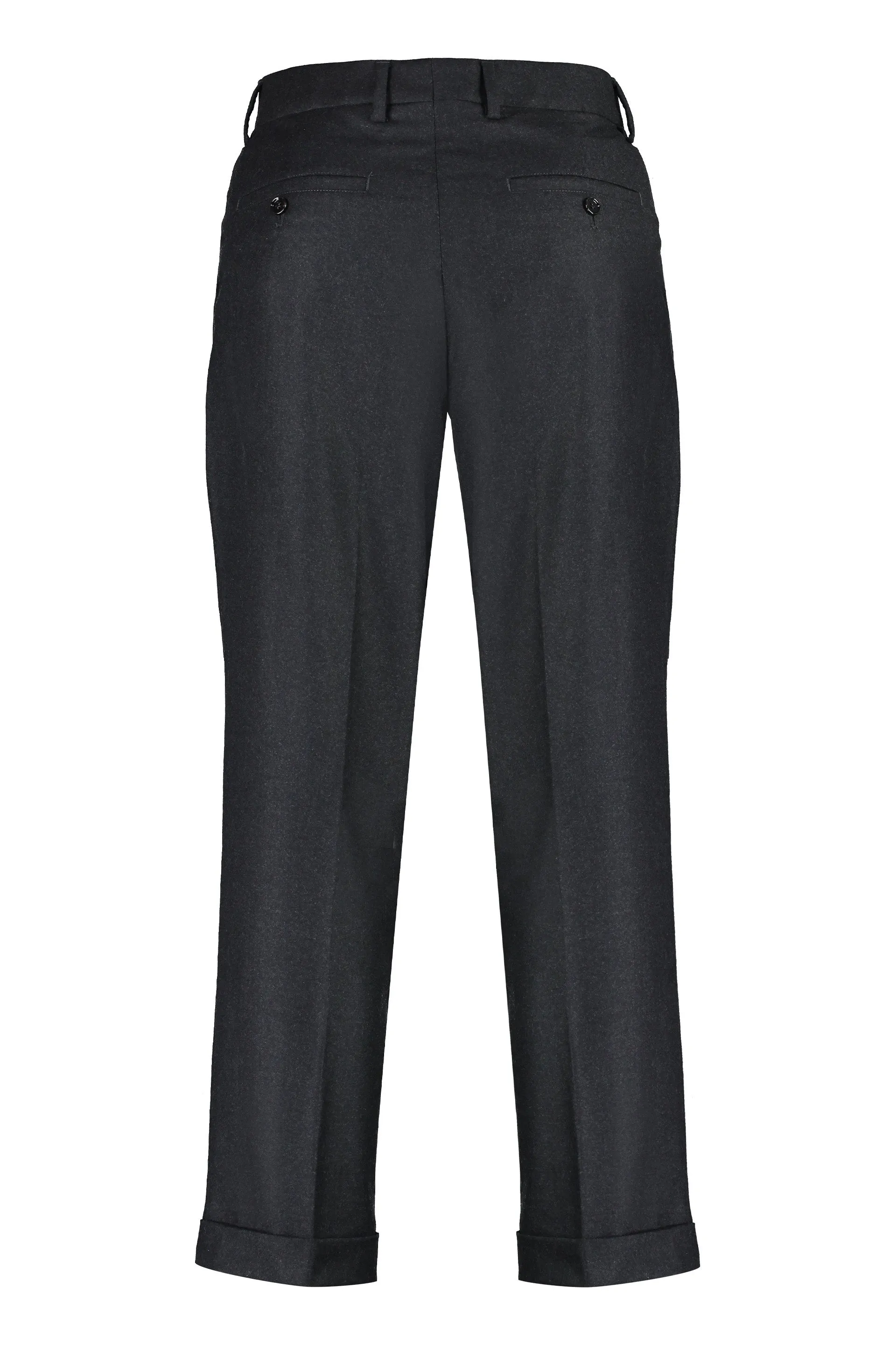 AMI PARIS Pantaloni cropped in lana