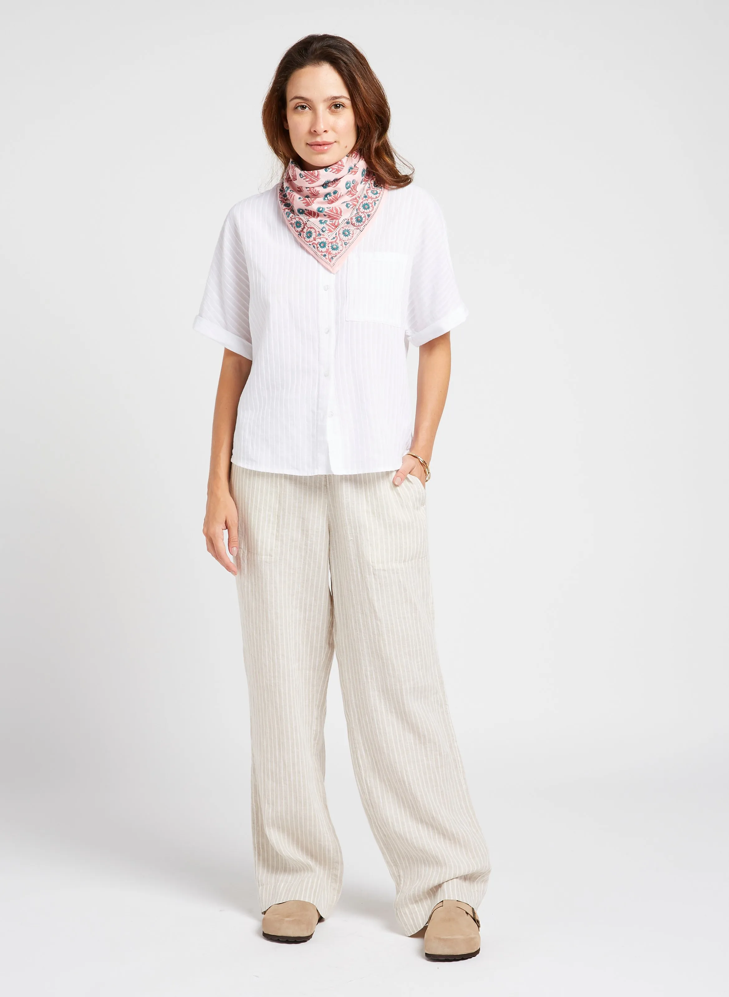  APACHES COLLECTIONS   MANIKA - Foulard in cotone stampato | Rosa