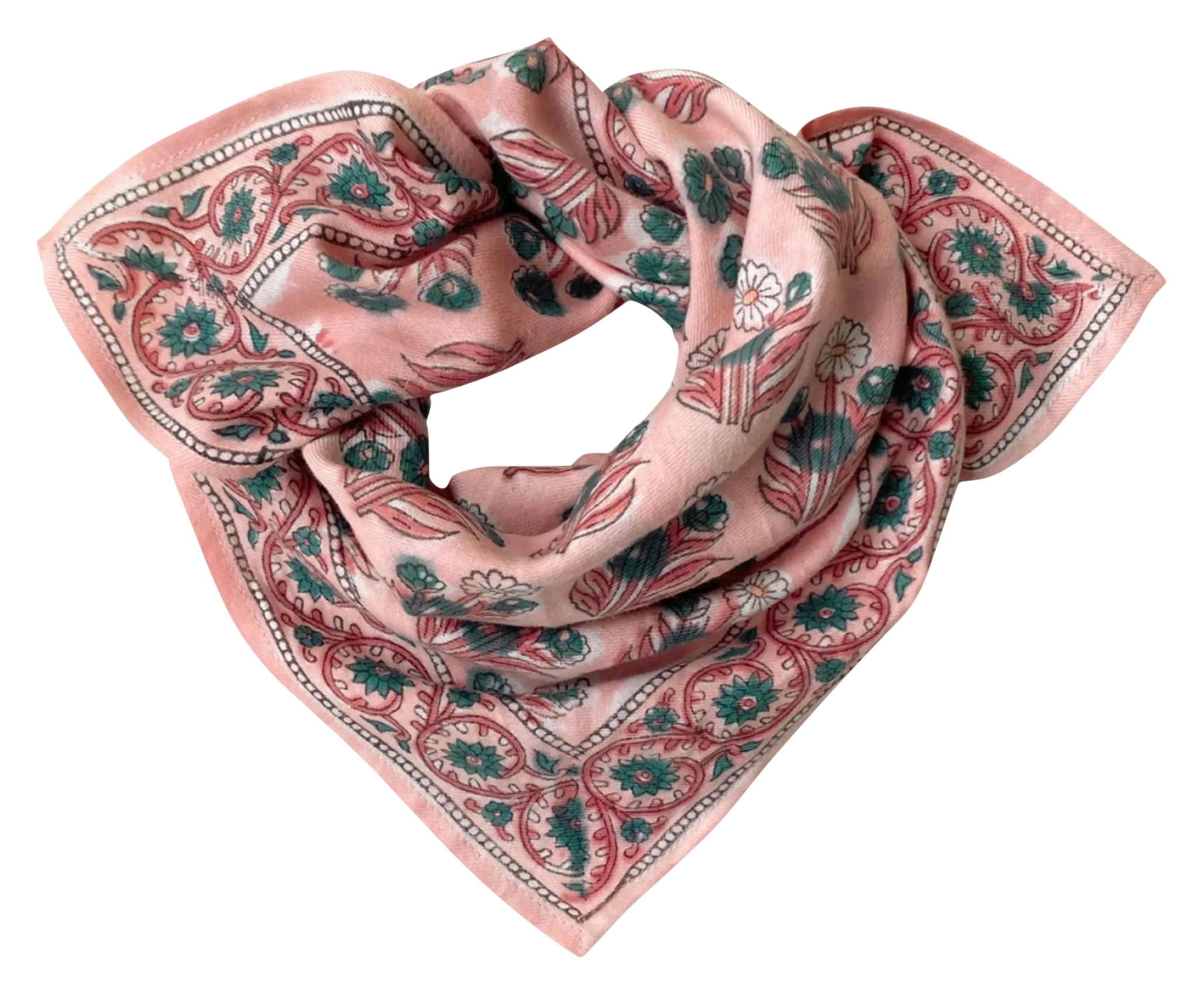  APACHES COLLECTIONS   MANIKA - Foulard in cotone stampato | Rosa