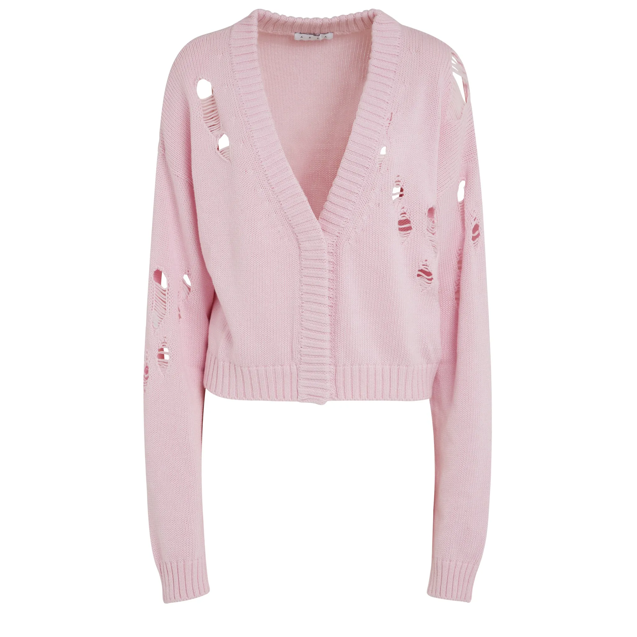 AREA NEW YORK  Cardigan in cotone rosa