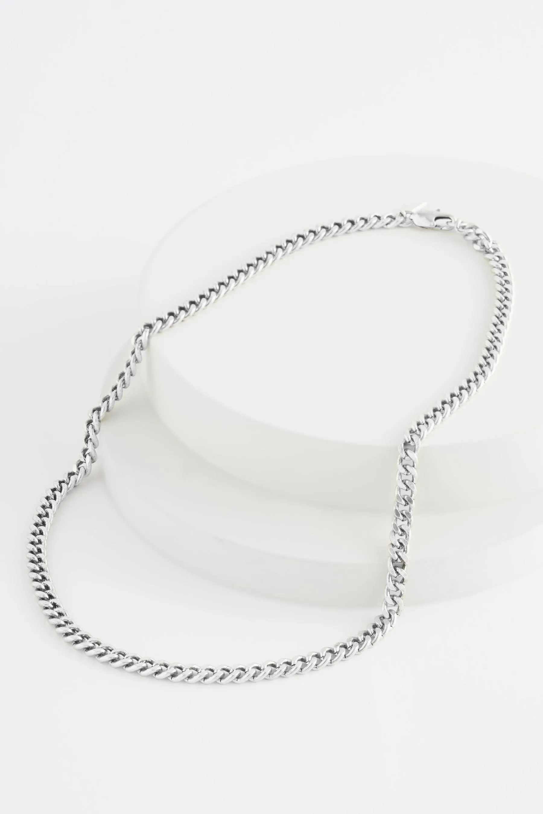 Argento  - Collana con catena tono