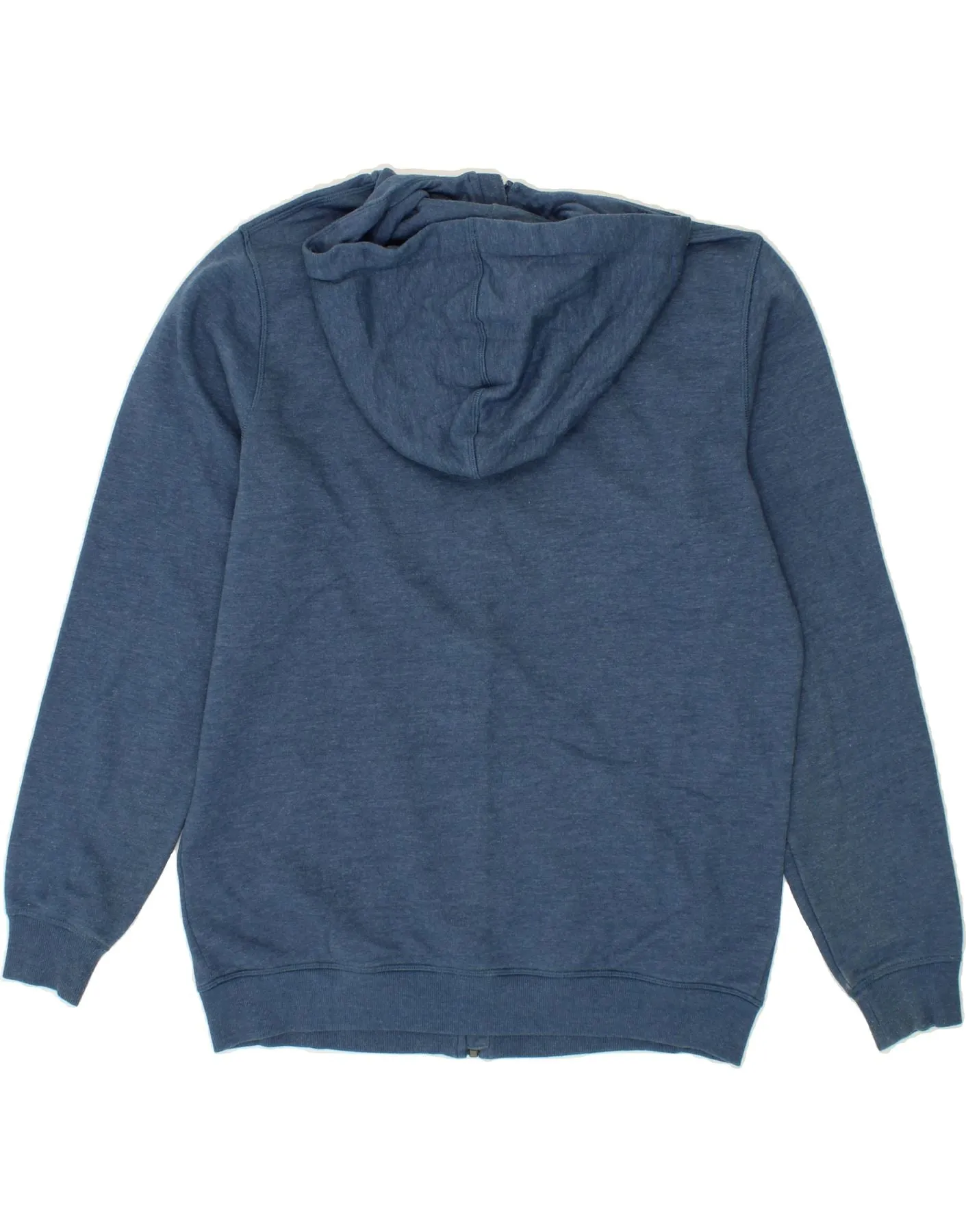 ASICS Mens Zip Hoodie Sweater Large Navy Blue Cotton