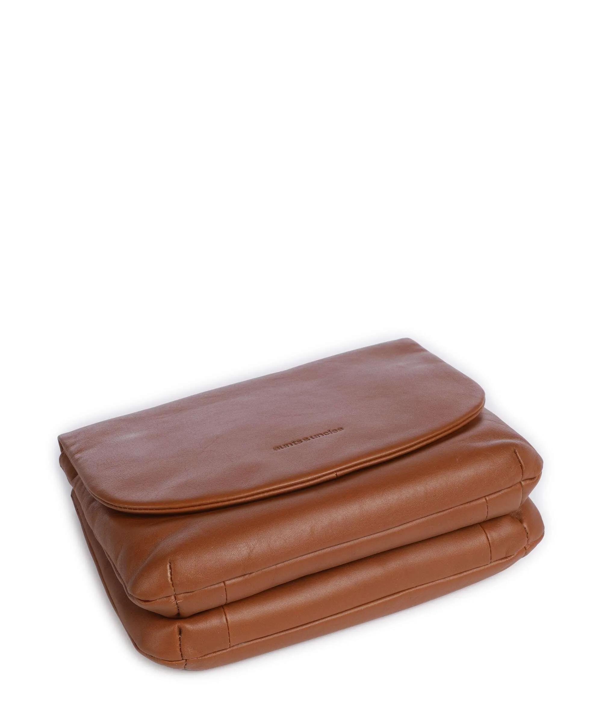  Aunts & Uncles Jamie's Orchard Pepino Borsa a tracolla pelle di vacchetta finemente grana cognac  