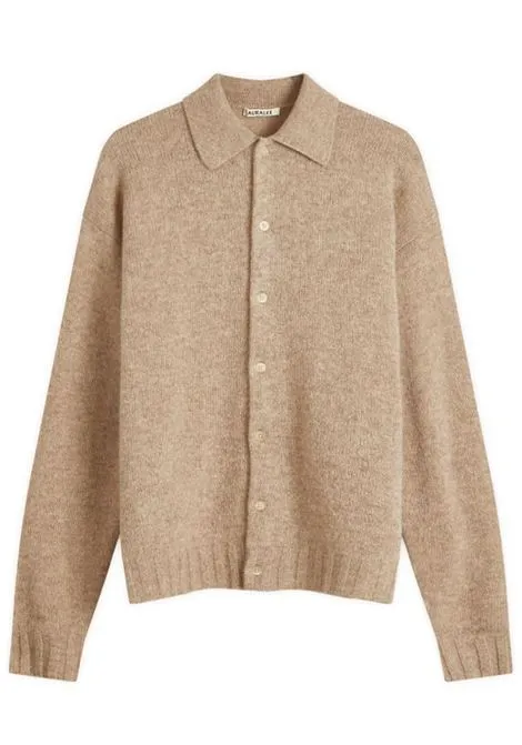AURALEE CARDIGAN SHETLAND WOOL