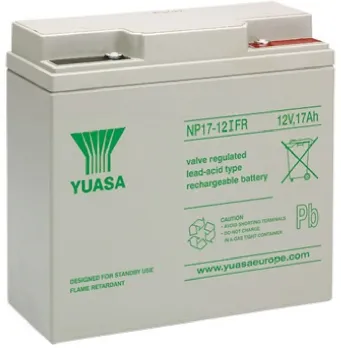 Batteria al piombo sigillata Yuasa, 12V, 17Ah, 167 x 181 x 76mm, -20 → +60°C