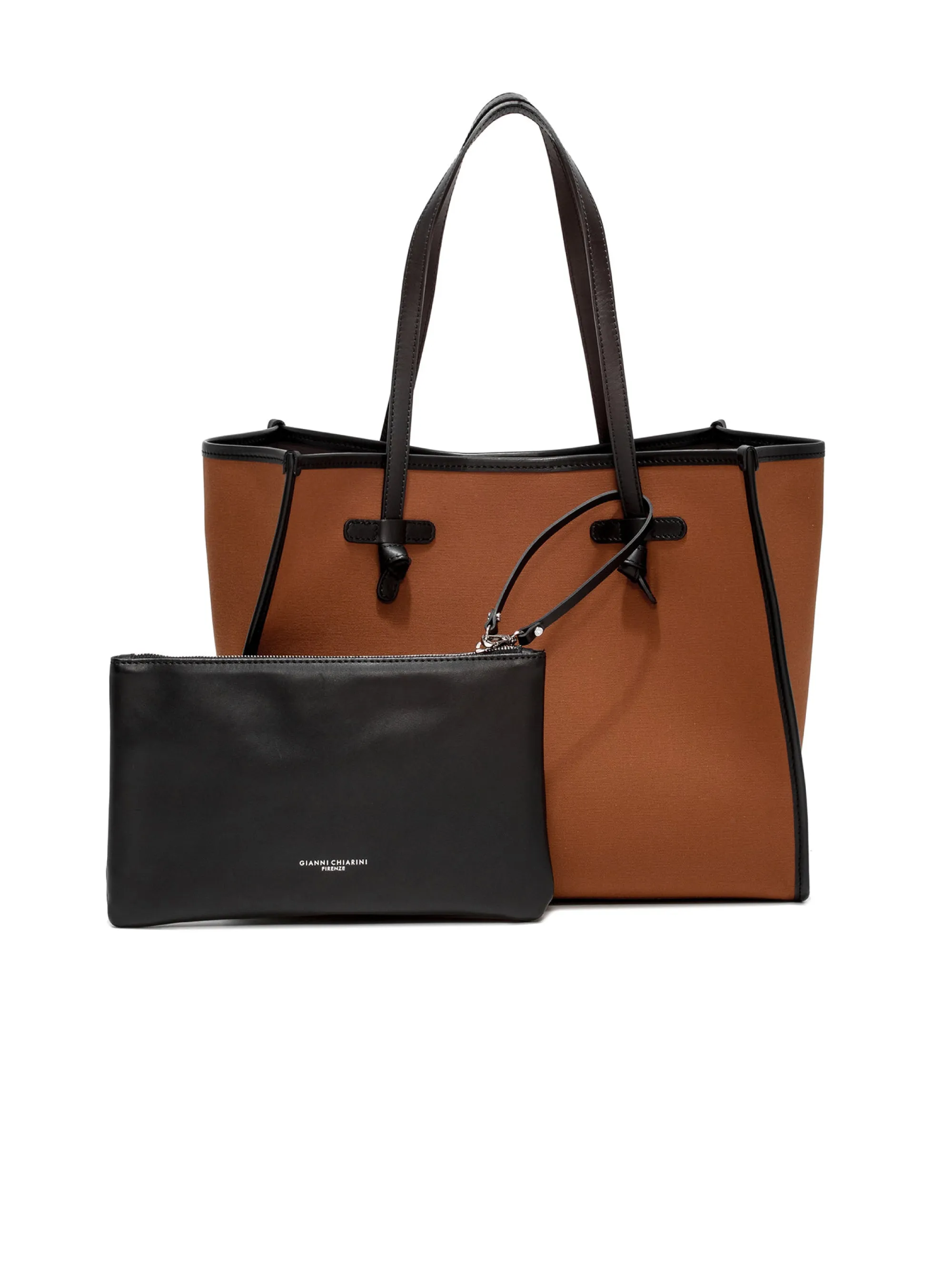 Borsa a Spalla Bicolore Marcella Ginger/Barolo