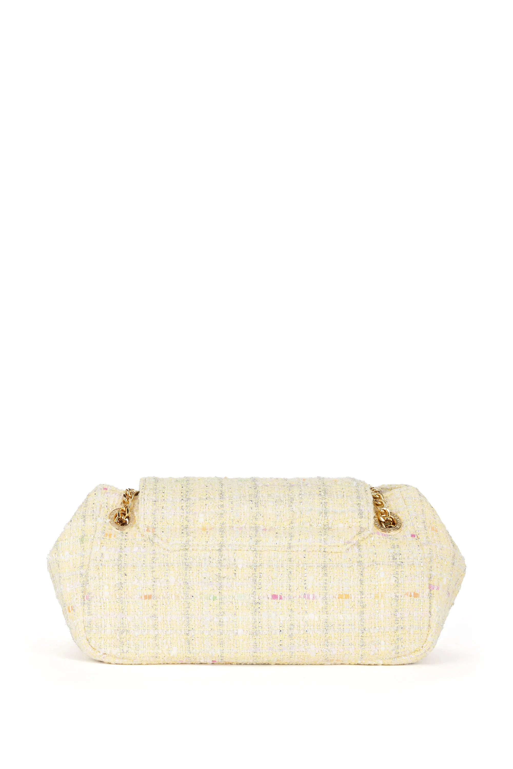 Borsa a spalla in tessuto tweed di collezione
