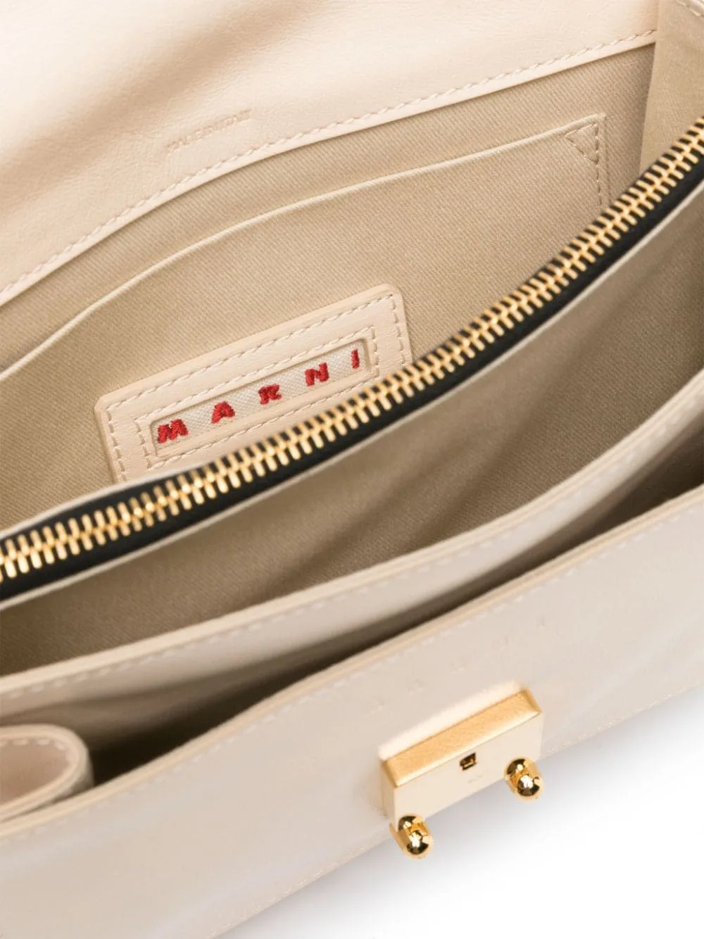 Borsa a spalla Trunk media in beige - donna