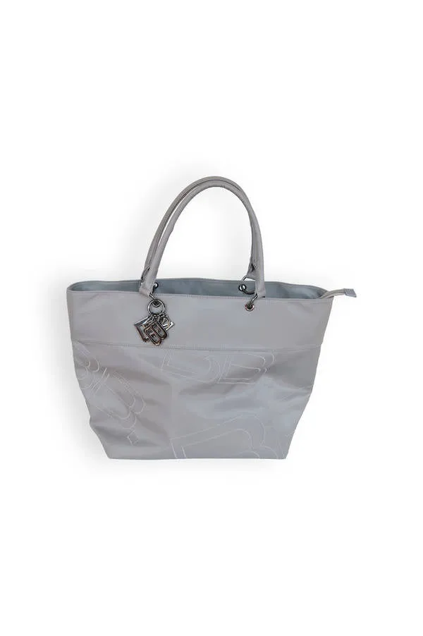 Borsa a tracolla in tessuto - Grigio 05