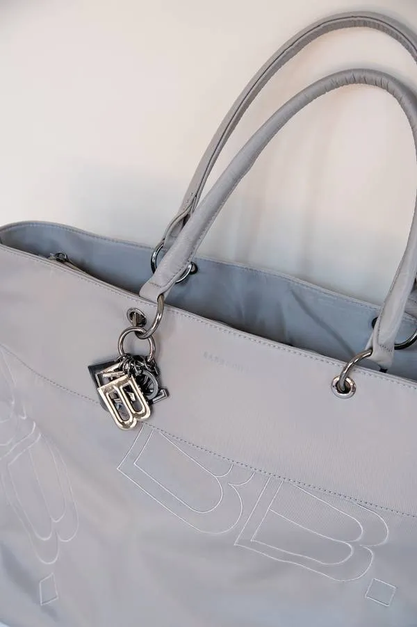 Borsa a tracolla in tessuto - Grigio 05