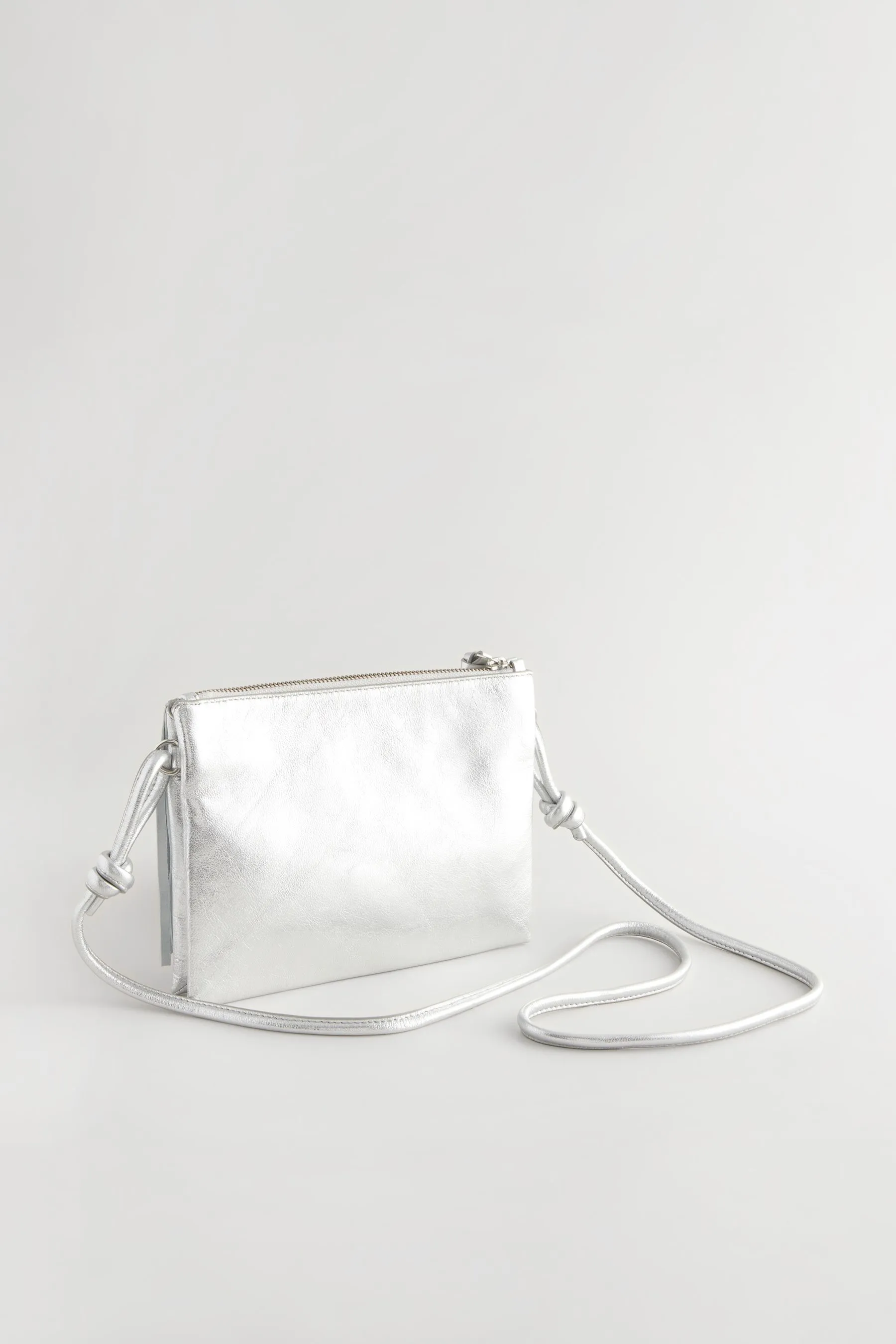 Borsa a tracolla western in pelle con frange    