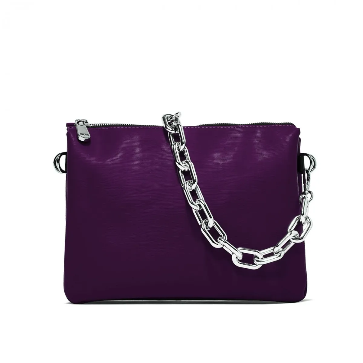 Borsa Con Doppia Tracolla, Viola
