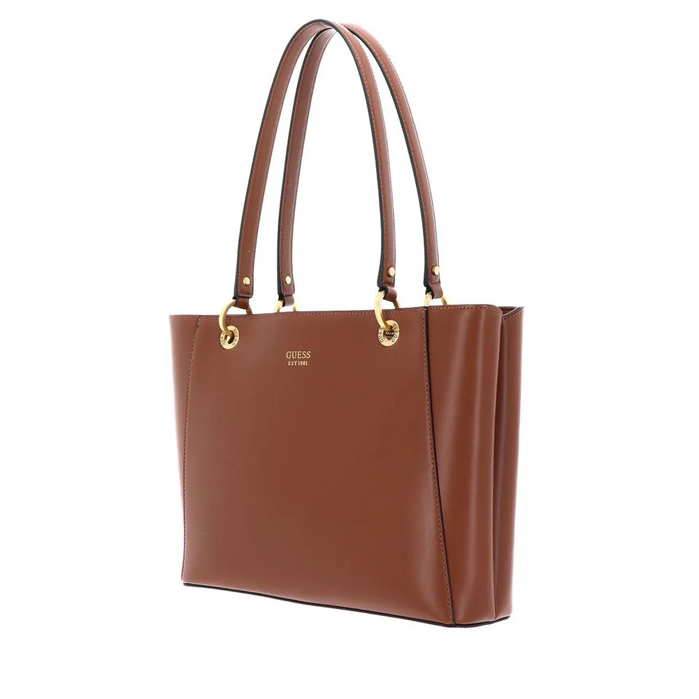 Borsa Donna Shopper a Spalla GUESS Linea Masie colore Cognac