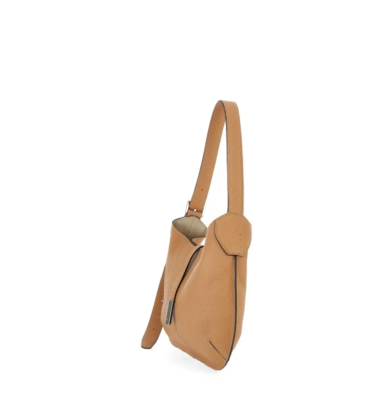 Borsa pelle martellata