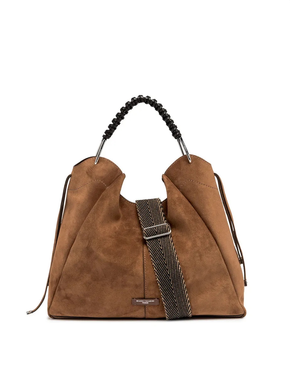 borsa scamosciata era cognac