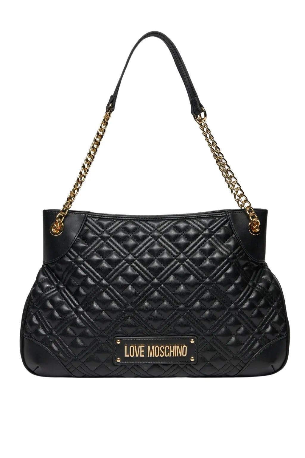 BORSA SHOPPER NERA LOVE MOSCHINO TRAPUNTATA 4012