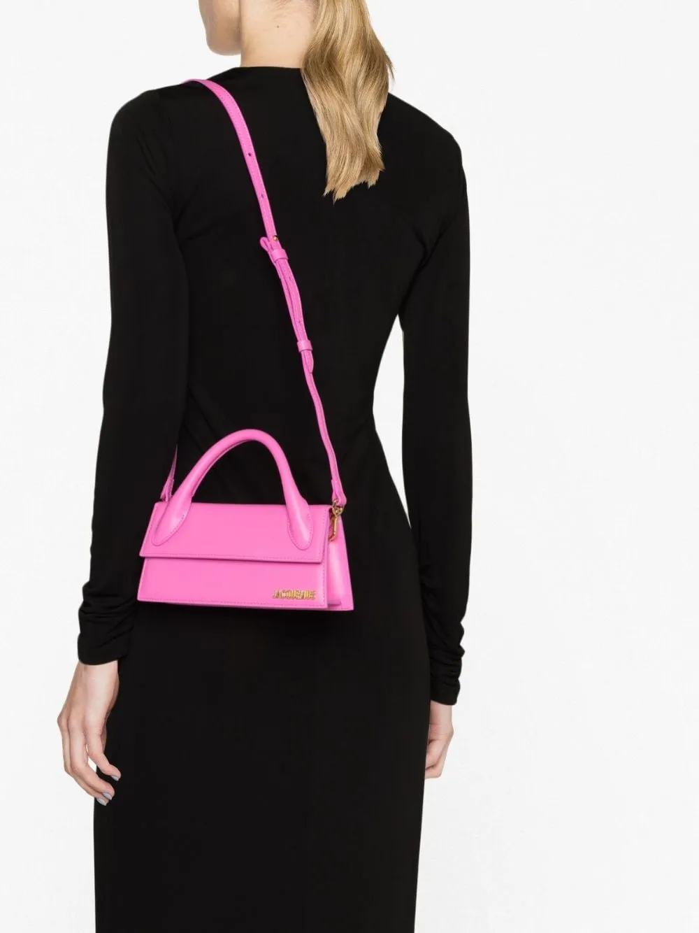 Borsa tote le chiquito long Jacquemus in rosa - donna