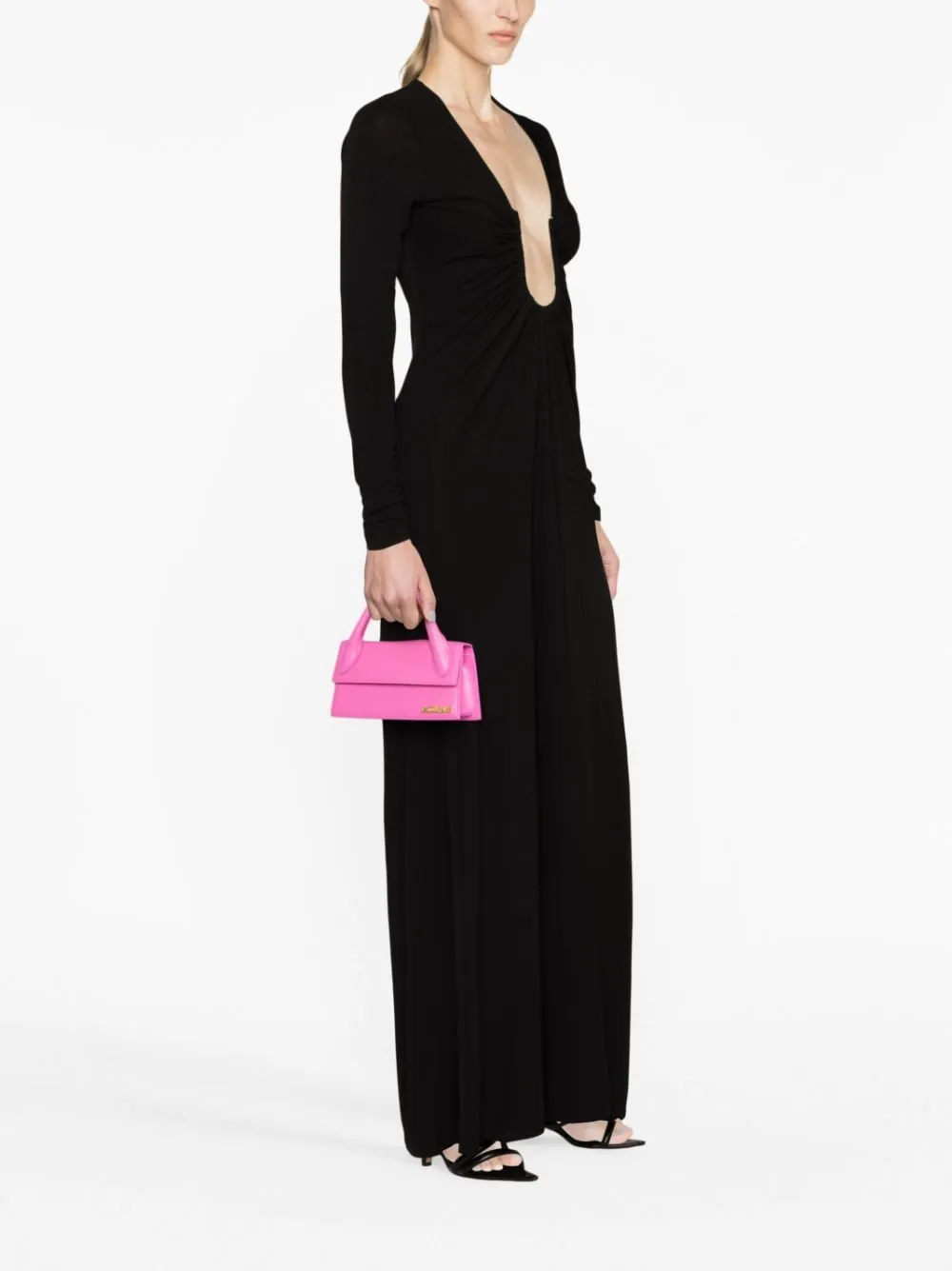 Borsa tote le chiquito long Jacquemus in rosa - donna