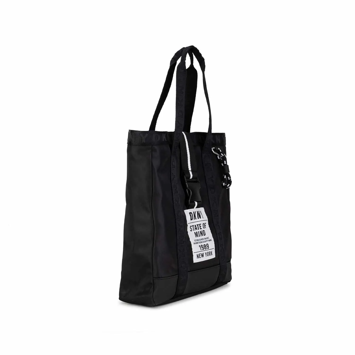Borsa Tote Nera Con Loghi Bambina E Teen