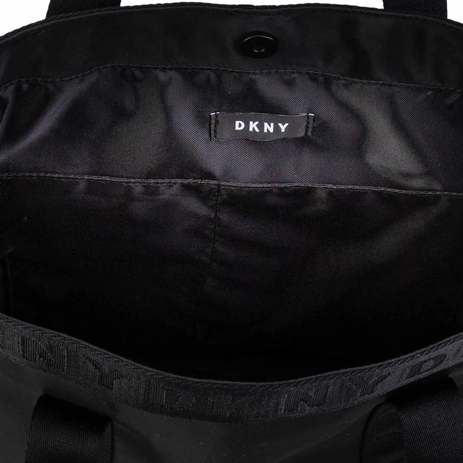 Borsa Tote Nera Con Loghi Bambina E Teen