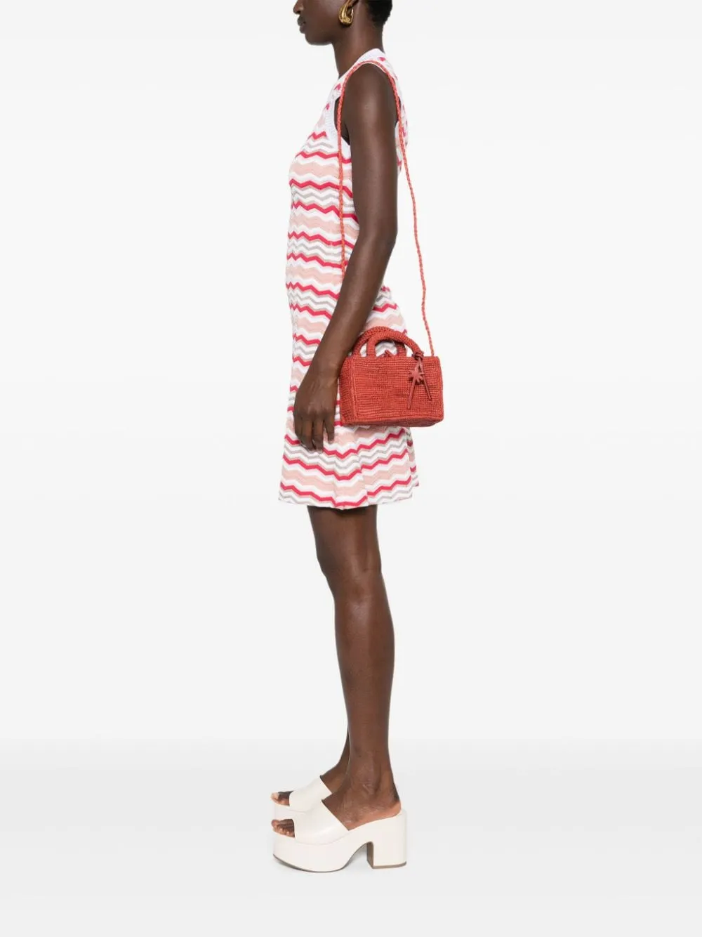 Borsa tote Sunset mini in rosso - donna