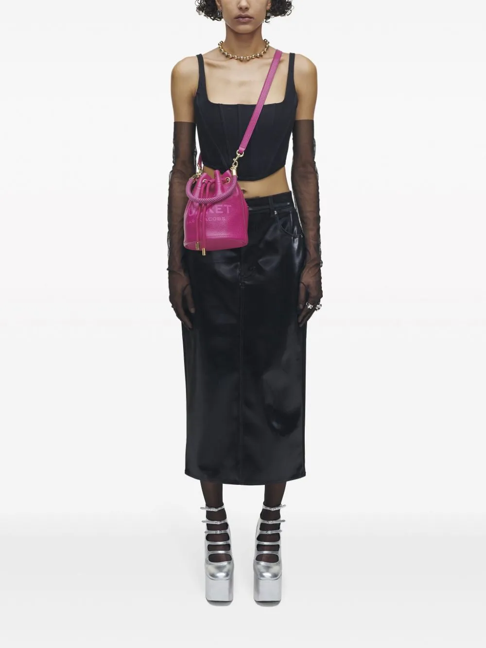 Borsa tote the bucket in rosa - donna