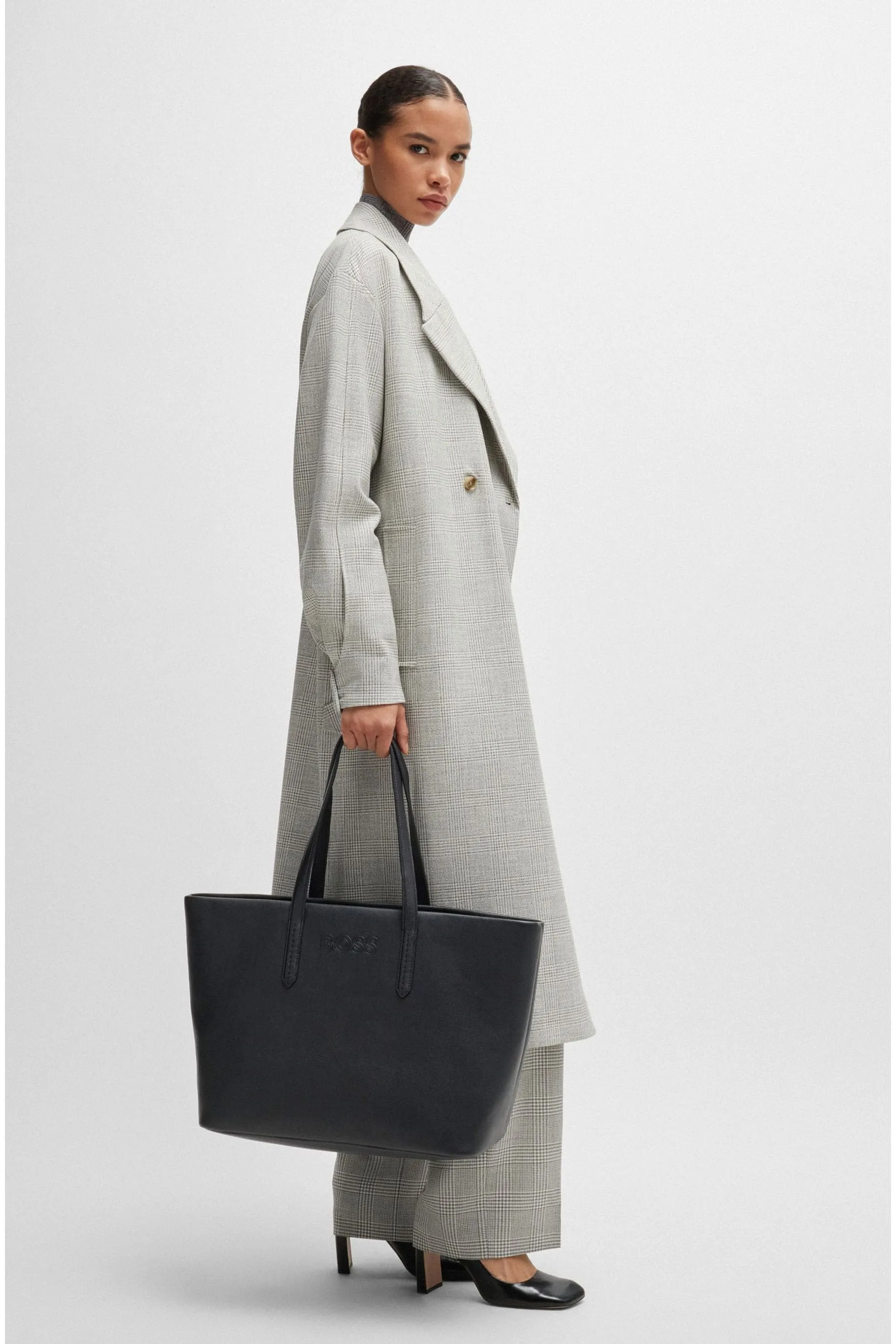 BOSS - Borsa tote con pochette rimovibile