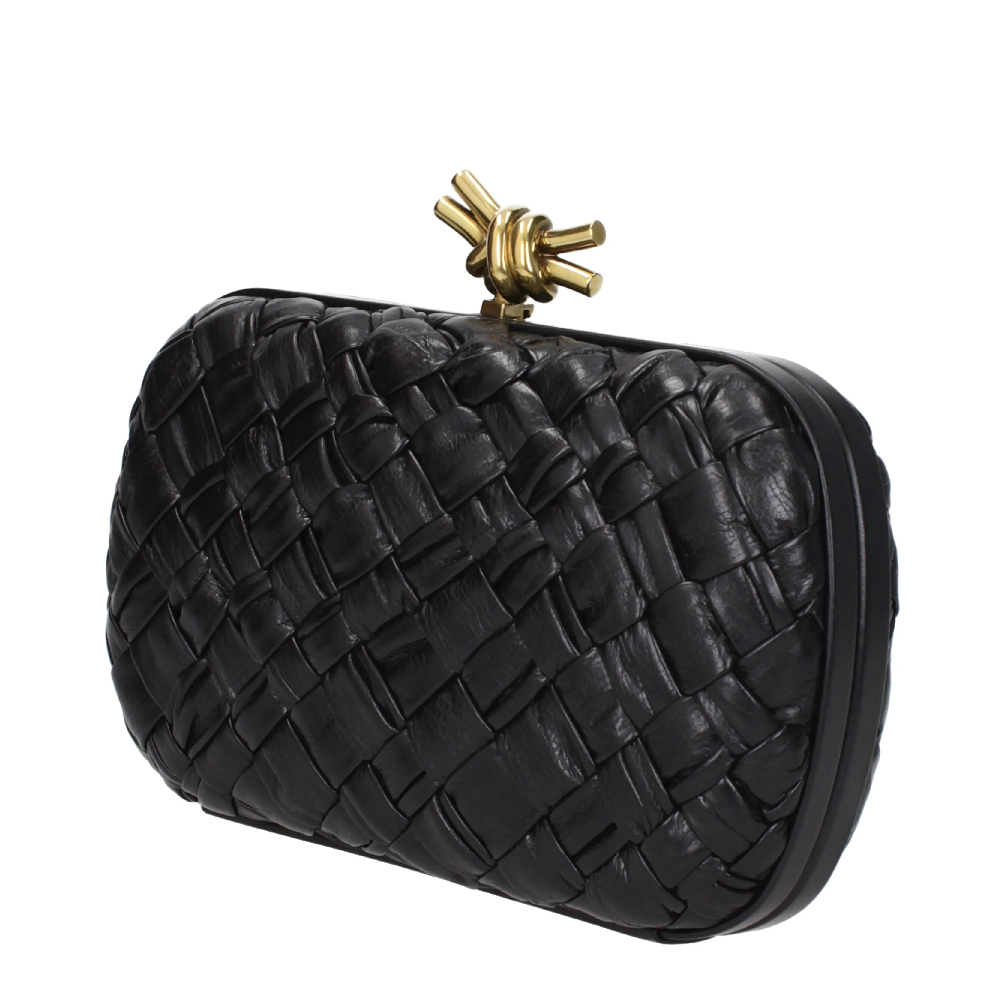 Bottega Veneta Pochette Knot Donna Pelle Nero
