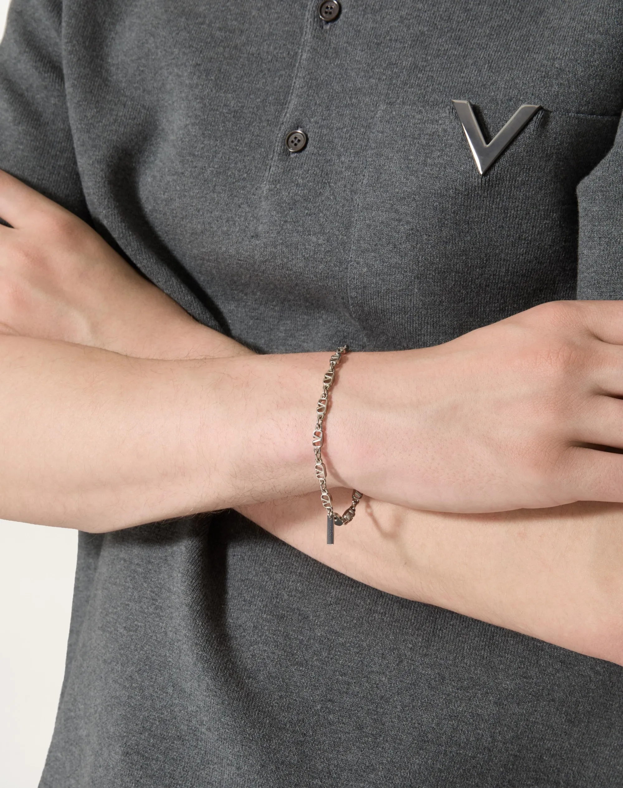 BRACCIALE VLOGO SIGNATURE IN METALLO