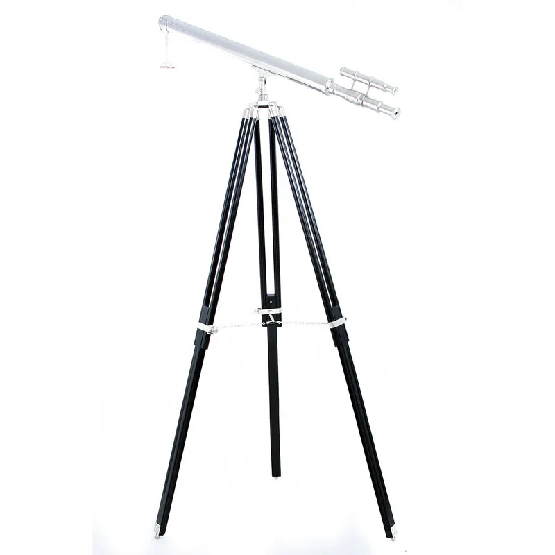 Braid Telescopio decorativo Fermi, argento/nero