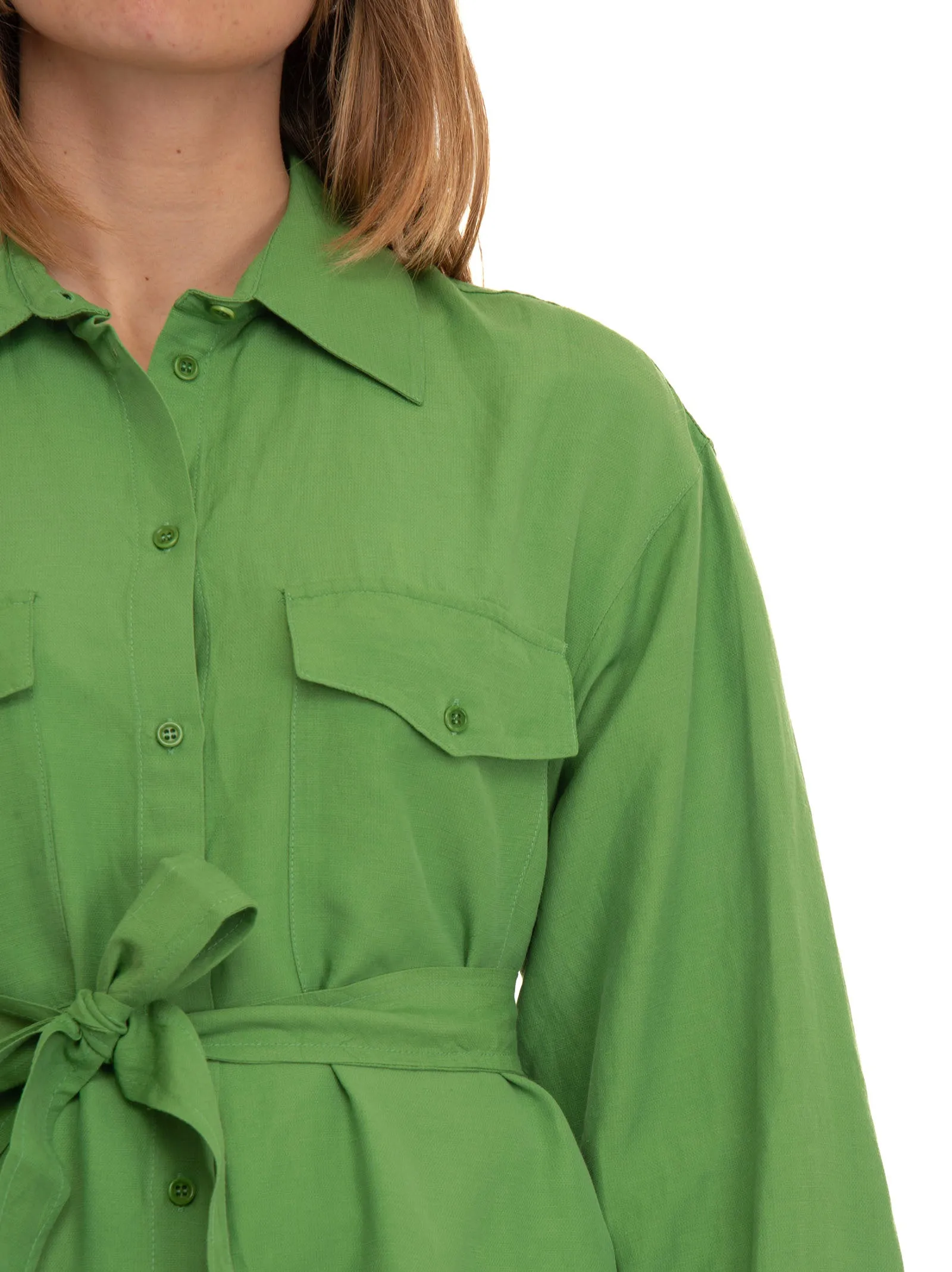 Camicia da donna lunga BRITNEY Verde Pennyblack Donna
