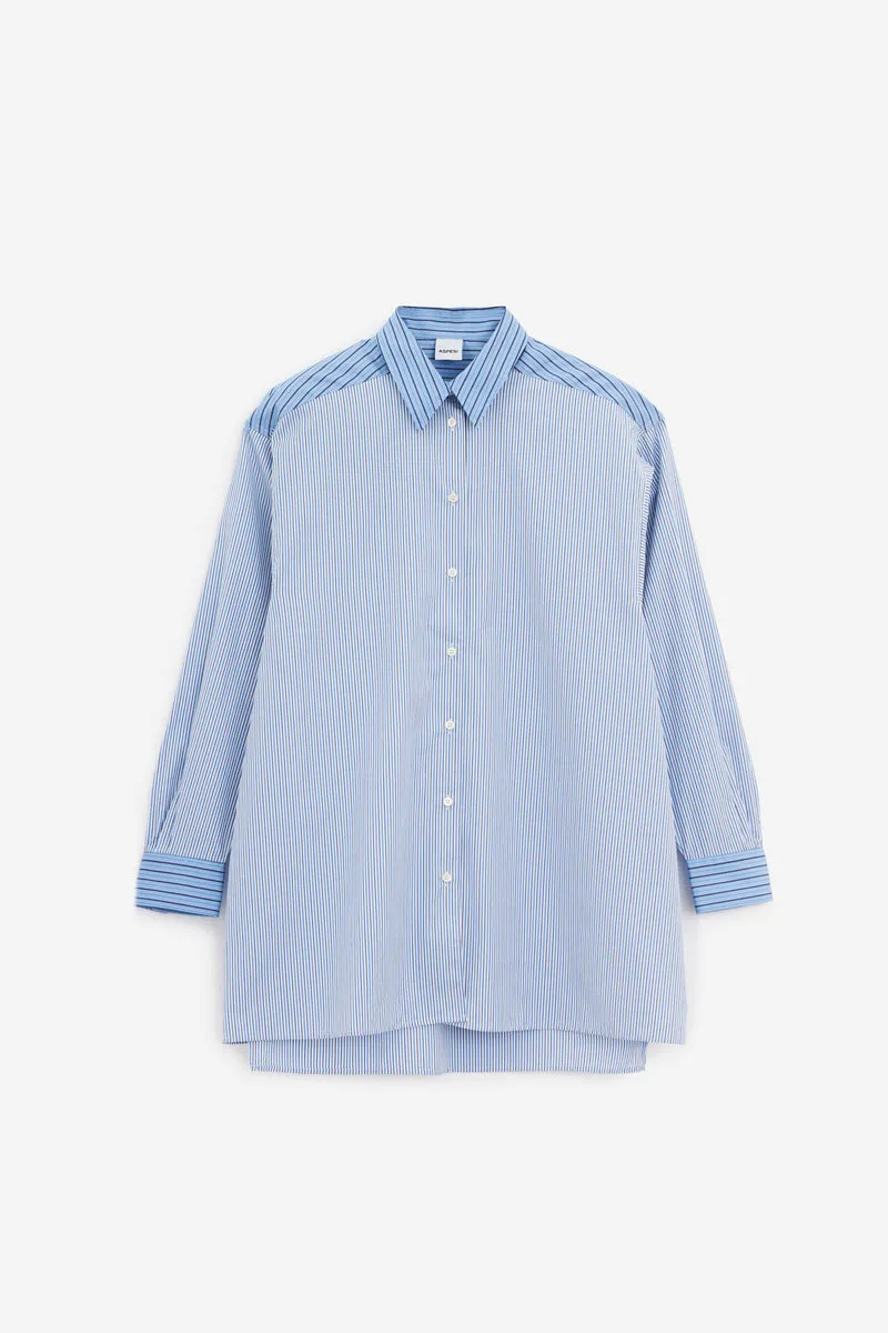 Camicia in cotone azzurro