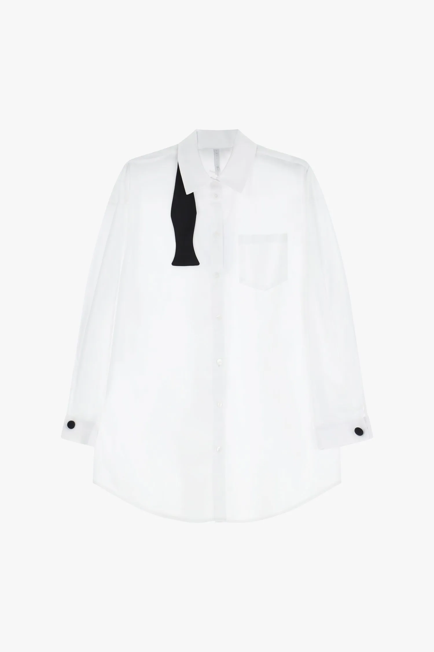   Camicia lunga con dettaglio nodo     