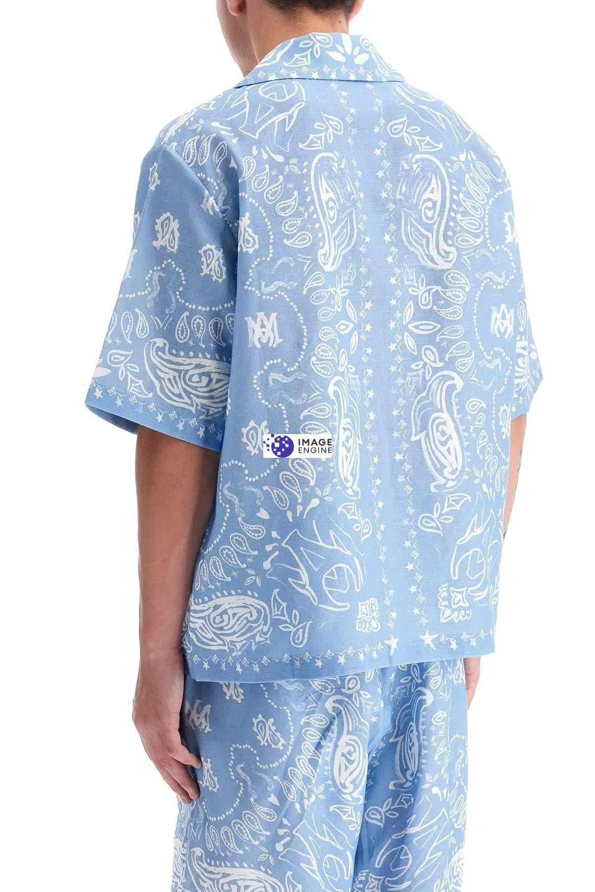 Camicia manica corta Bandana Watercolor