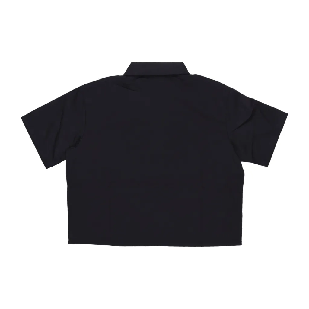 camicia manica corta donna work shirt rec BLACK