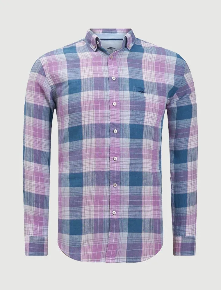 Camicia Manica Lunga Casual Fynch-hatton - Fucsia
