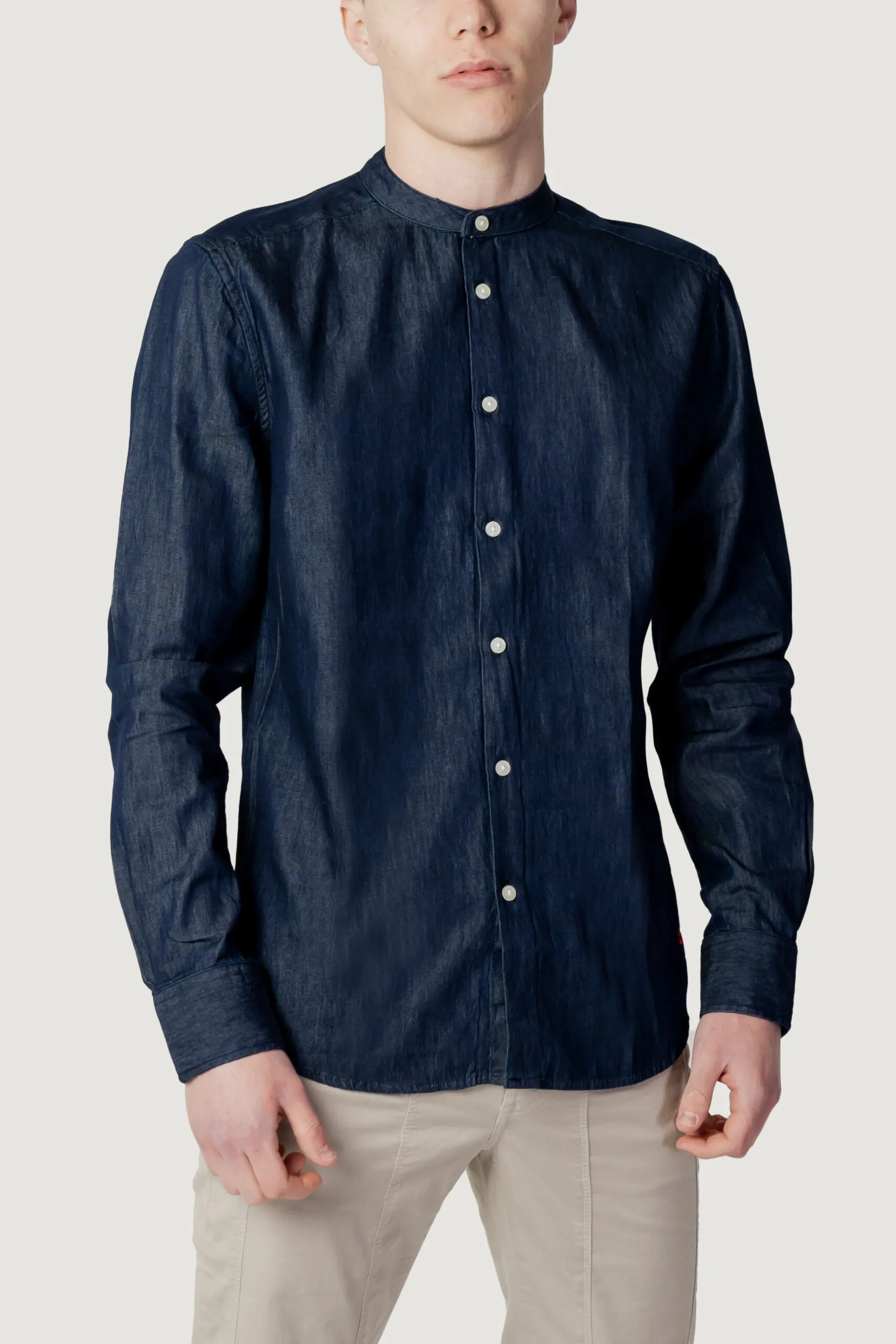 Camicia manica lunga PEUTEREY iberis cha 01 Denim scuro